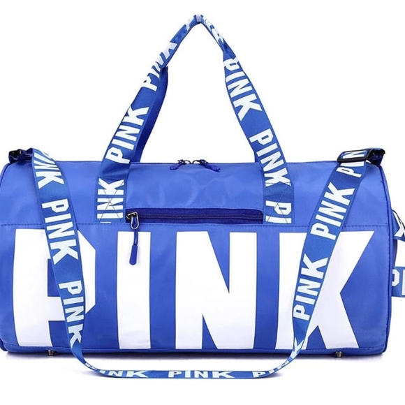 PINK Victoria's Secret Handbags - Pink Duffle Bag Color Deep Blue 💙